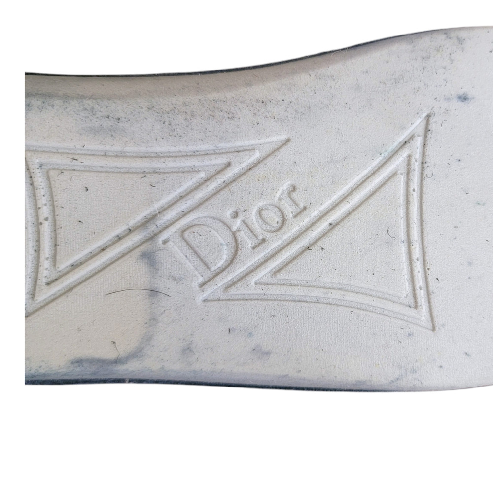 Christian Dior Walk N’ Dior J’Adior Blue Gray Camo Knit Sneakers 37.5 / US 7.5 - Picture 9 of 9